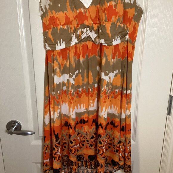 Christinalove Womens Halter Neck Summer Vacation Dress Stretchy Size XL Colorful - Picture 4 of 10